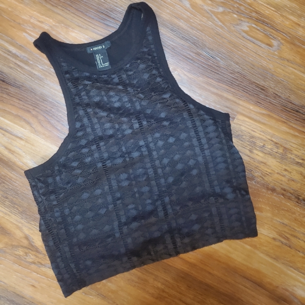 Forever 21 | Black Crop Top